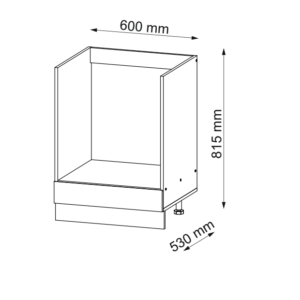 60НДух Кухня Софт Білий/дуб вотан