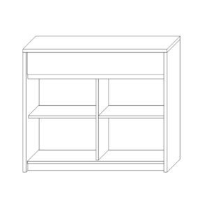 Комод 2Д 1Ш Селена