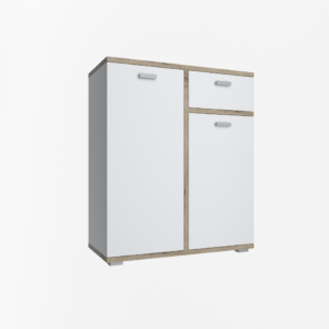 Комод 2Д1Ш Лаціо білий/дуб сонома